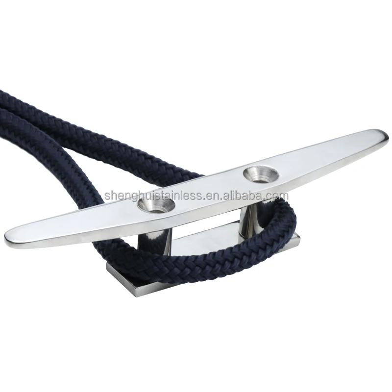 product boat accessories stainless steel 316 boat mast deck mooring cleat 6 150mm marine hardware factory-4