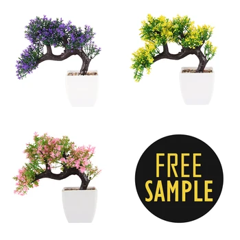 Artificial wholesale artificial plants trees garden landscaping pine bonsai flower tree for home decor