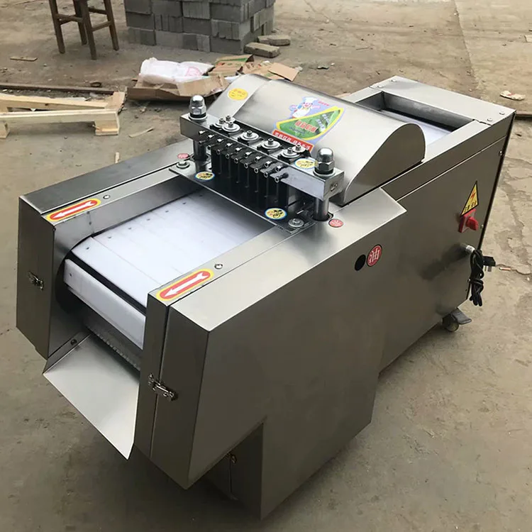 Chicken Cutter Machine Fish Dicing Frozen Meat Dicer Cube Cutting Machine Meat Strips Cut Small Meat Cutting Machine
