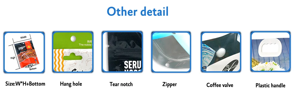 Custom Gravure Printed Stand up Pouch with Zipper Top Food Grade Waterproof Doypack Mylar Bag