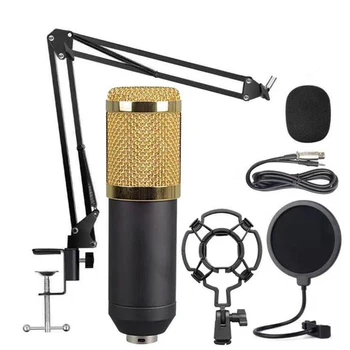 BM-800 PC-Comptible Games Studio Microphone 3.5mm XLR Plug Handheld & Desktop Condenser Recording Microphones & Accessories