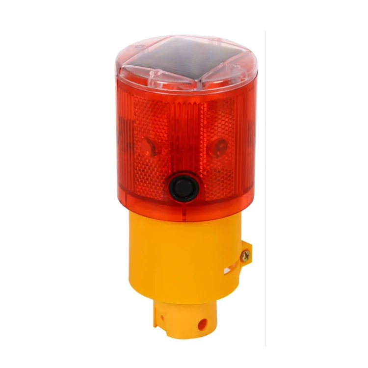 Solar Emergency Strobe Light Bright Flashlight Traffic Strobe Warning Light Flicker Beacon Road Sign Lamp