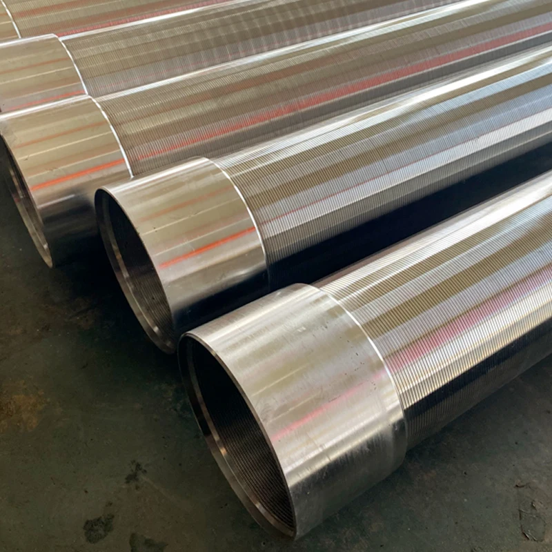 product-227-227 304 stainless steel continuous machine slotted wire wound Water well bore Screen