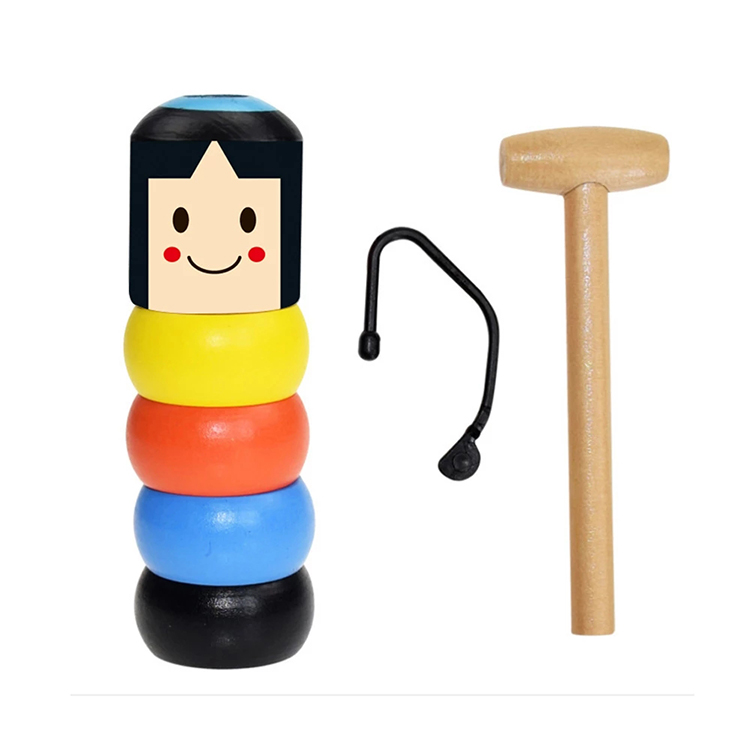 Лидер продаж Amazon, забавные детские игрушки, Волшебный Деревянный мужской Рождественский подарок, деревянный мужской волшебный трюк, игрушка для негибкого маленького человека