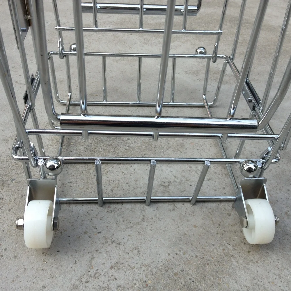 Профессиональная портативная металлическая тележка для теннисных мячей