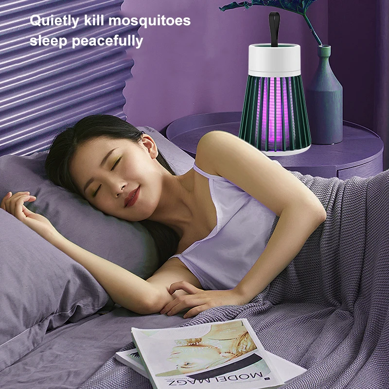 SJZ OEM/ODM Non-toxic High Voltage 1200MAH Indoor/Outdoor Eco-Friendly Electric LED Mosquito Trap Killer Lamp USB Mosquito Lamp supplier