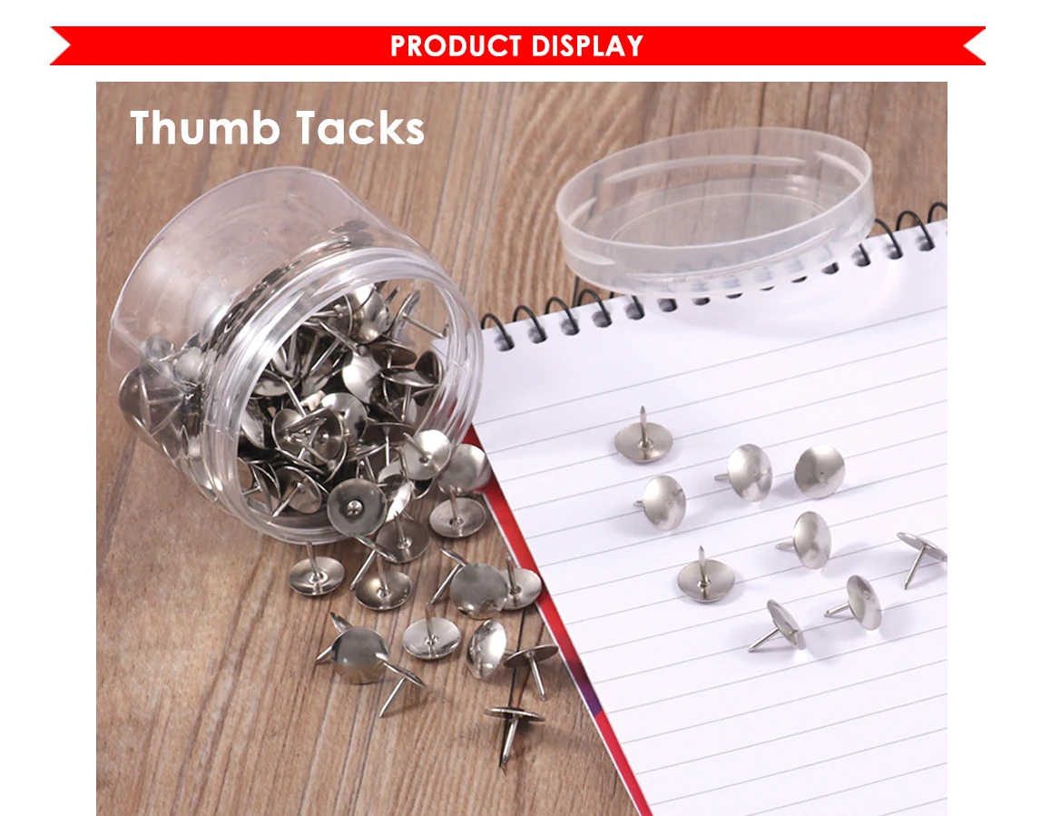 Foska Stationery Office 11mm Metal Nickel Thumbtack Buy Thumbtack,Office Thumbtacks,Metal