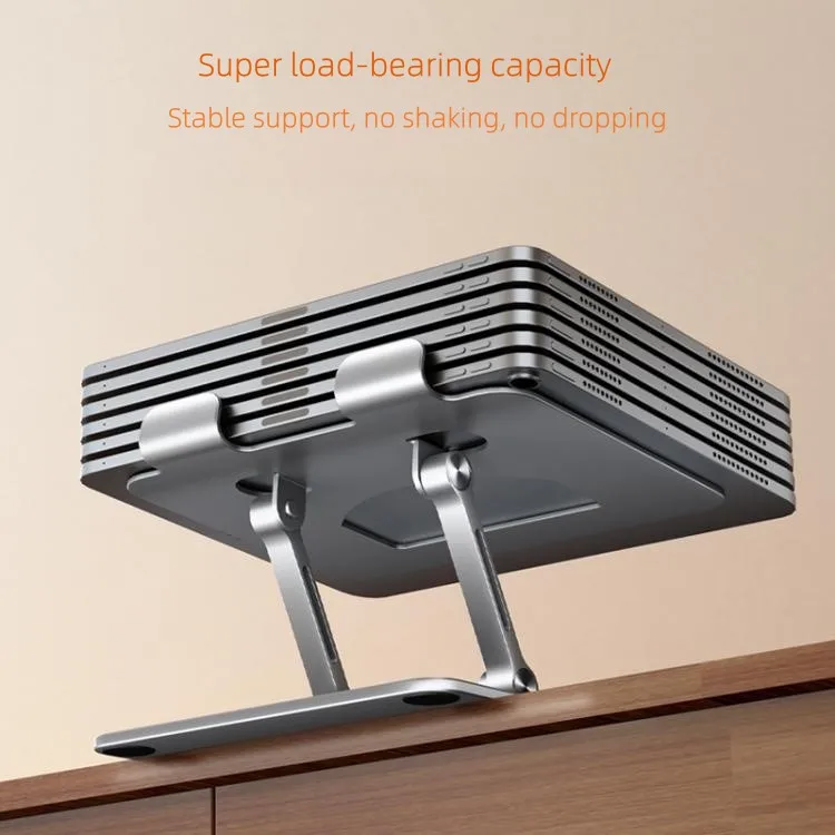 Universal 360 Degree Rotating Base Adjustable Aluminum Alloy Folding Riser Rotated Tablet Stand for iPad