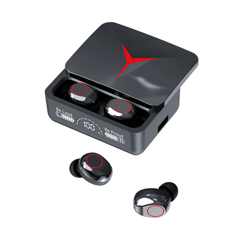 M90 TWS HiFi Sound Quality Wireless Bluetooth Earbuds Earphone Slide  Design Charger Box Gaming Headphones