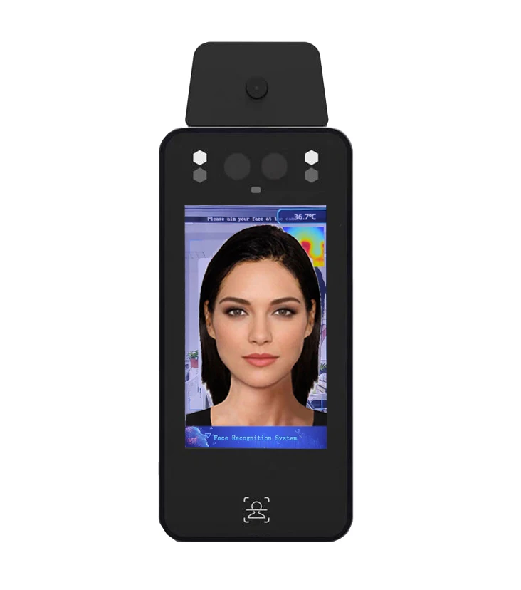 За первые 7 дюймов посещаемости с функцией распознавания лиц diigital сканер температуры с дополнительным дезинфицирующее средство для рук функция