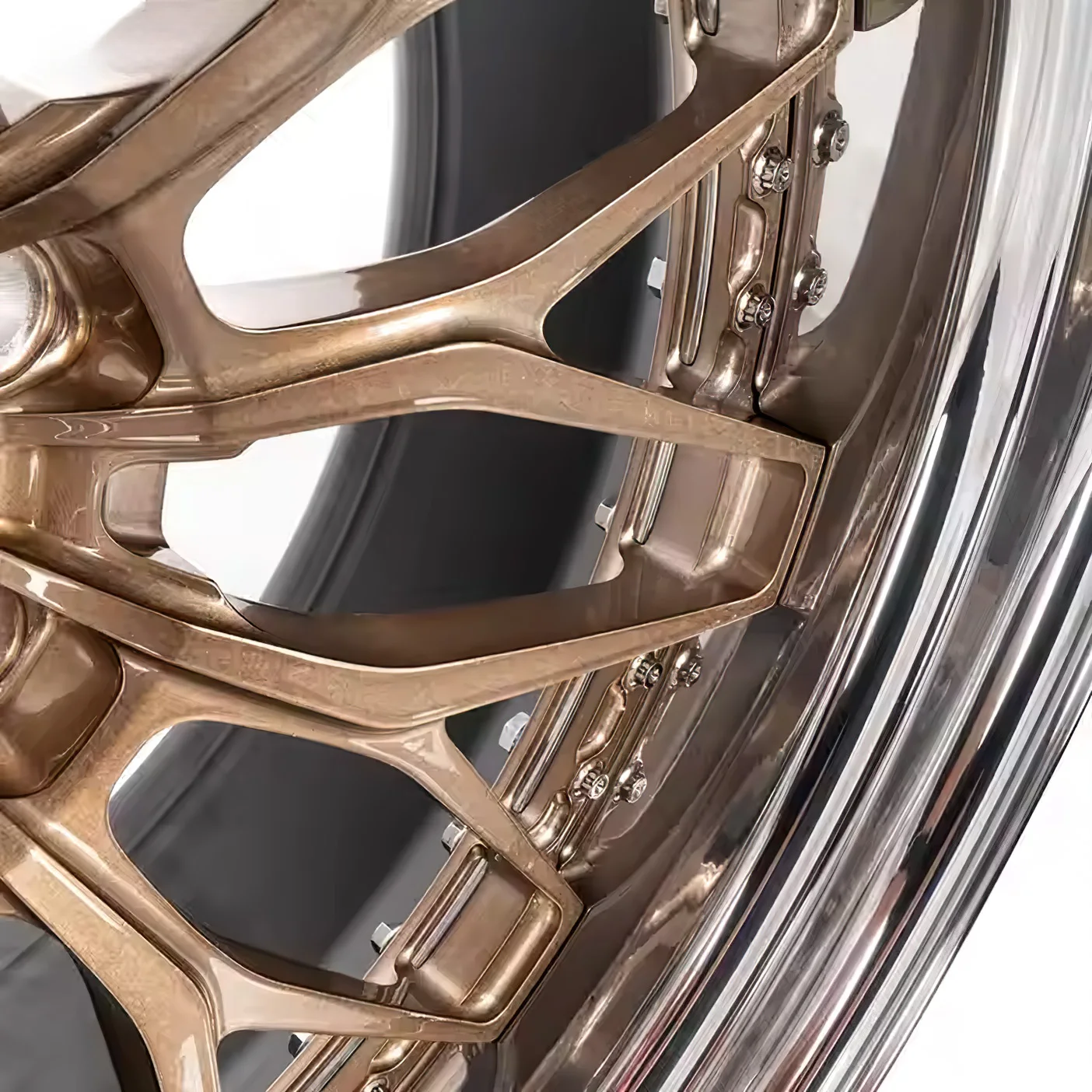 XL 3-Piece Hot Sale Customized Forged Off-road Car Wheels Rim 17-26 Inch Bronze Deep Dish Aluminium Alloy Wheels for Toyota Jeep - Image 5