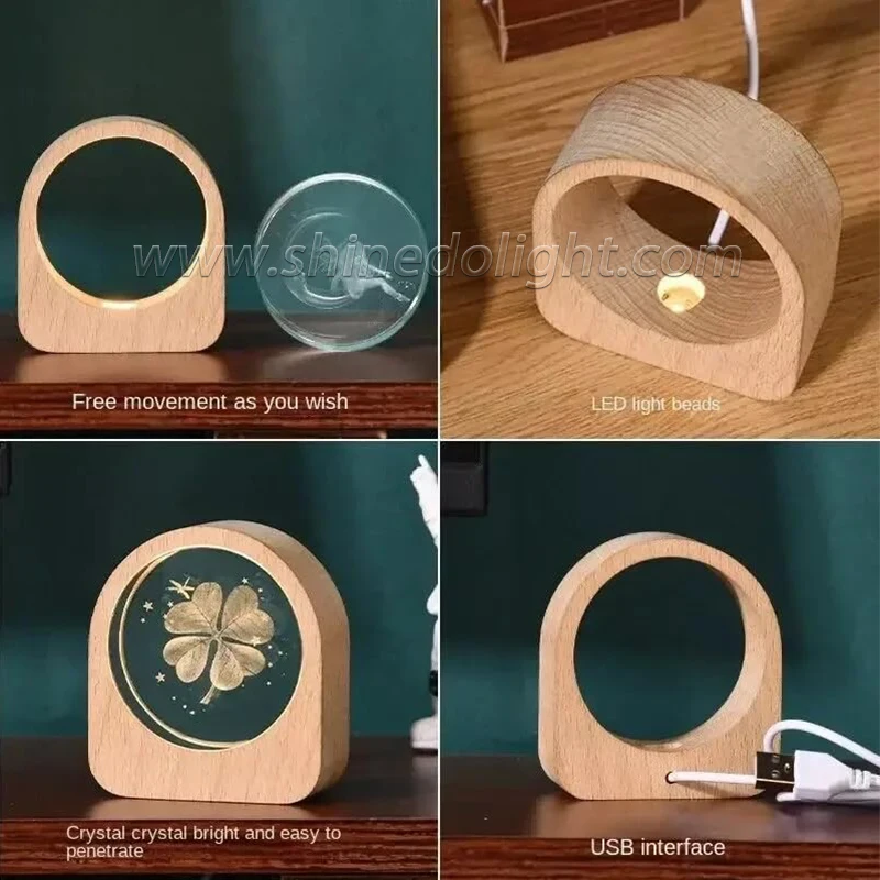 Creative Luminous 3d Led Night Light Crystal Ball Milky Way Light Bedroom Bedside Lamp Table Laser Decoration Night Light Gift