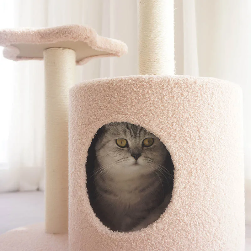 Pink Cat Tree House Villa Sisal Scratching Post Cat Wholesale Cat Climbing Tree Buy Cat Tree