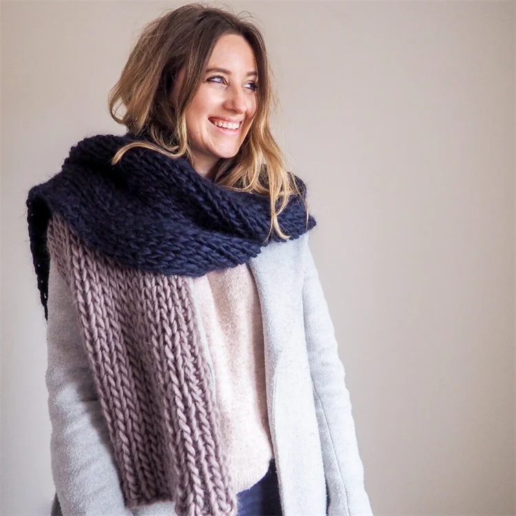 2022 зимний Фабричный вязаный шарф на заказ женский модный Зимний в