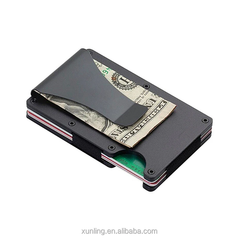 Usa Ultra Thin Rfid Men Carbon Fiber Card Wallet,Minimalist Money Clips ...