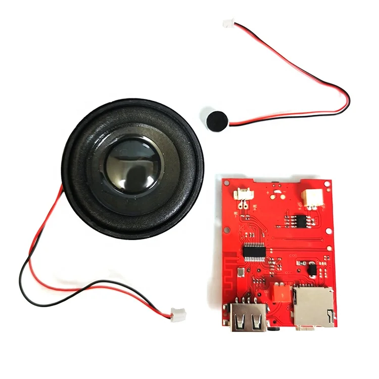 Intelligent Voice Prompt Interaction Wireless Microphone PCB Circuit Board Audio Amplifier BT HIFI Speaker Handheld KTV PCBA Mic