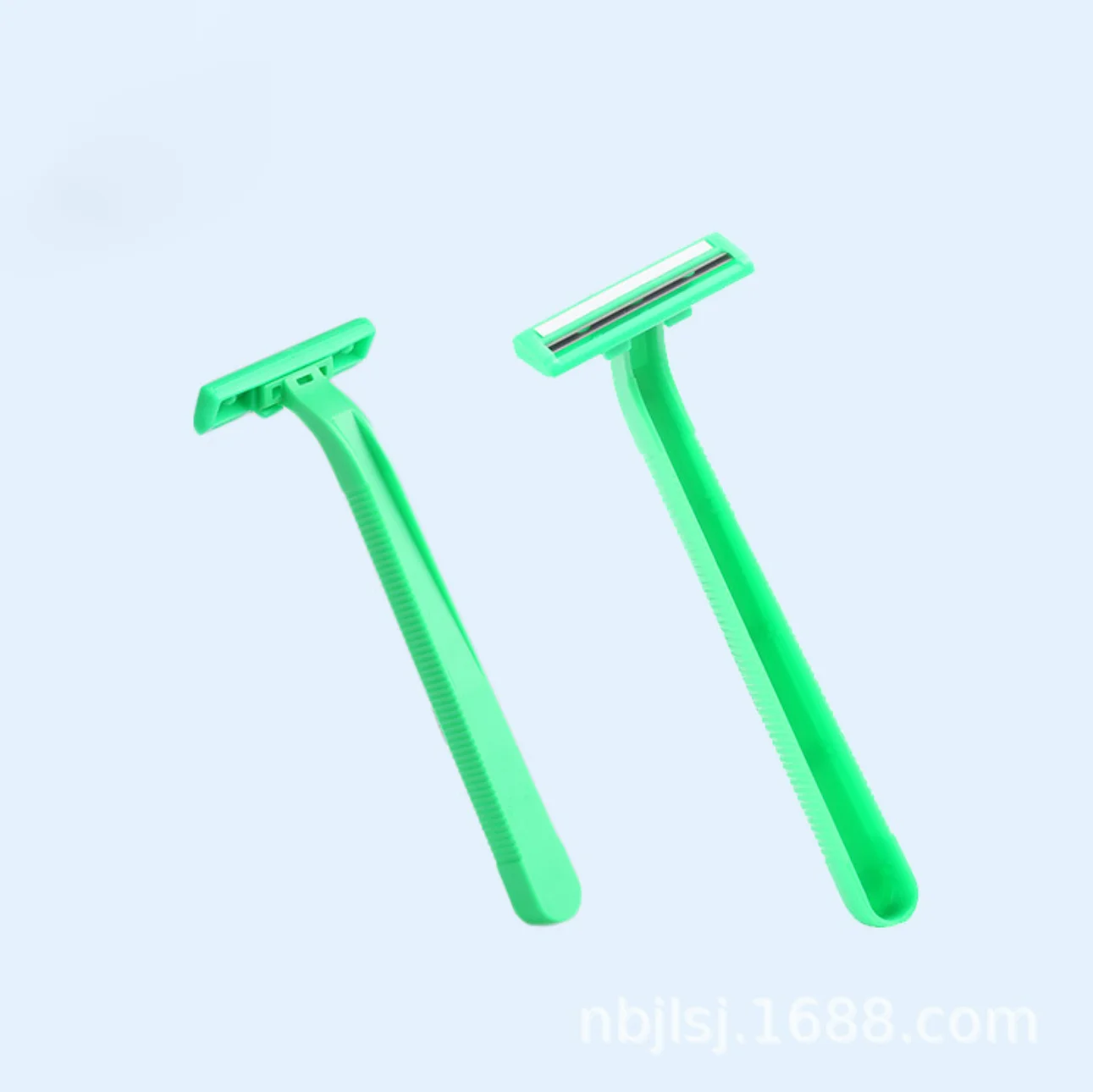 Disposable Razor 2 Layers Stainless Steel Blade With Sliding Strip