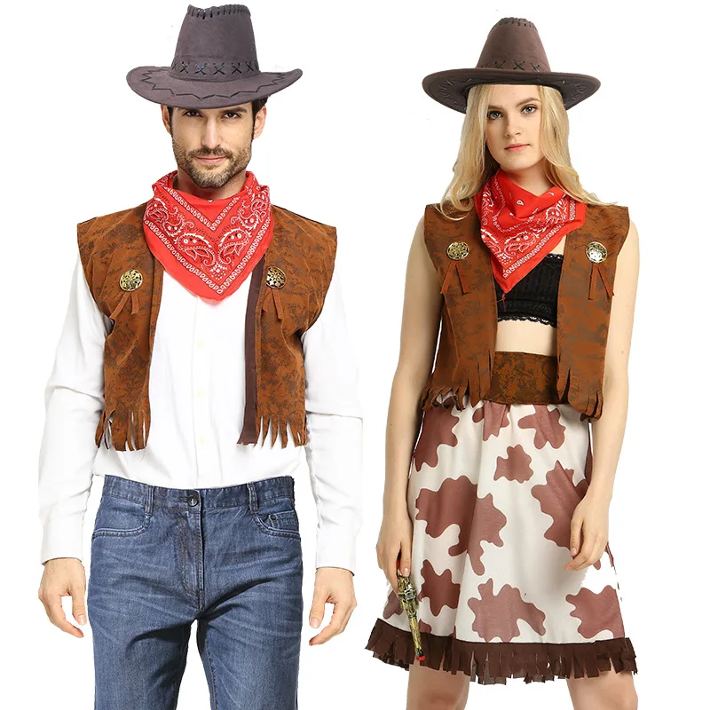 Cappello da cowboy texano da donna, con piume e tesa larga
