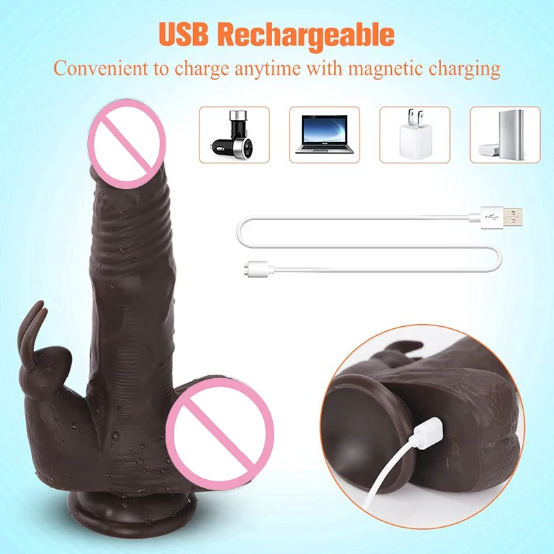 Vibrating Telescopic Heating Wireless Remote Dildo Vibrators Silicone Thrusting Natural Huge Realistic Dildo for Women Sex Toys