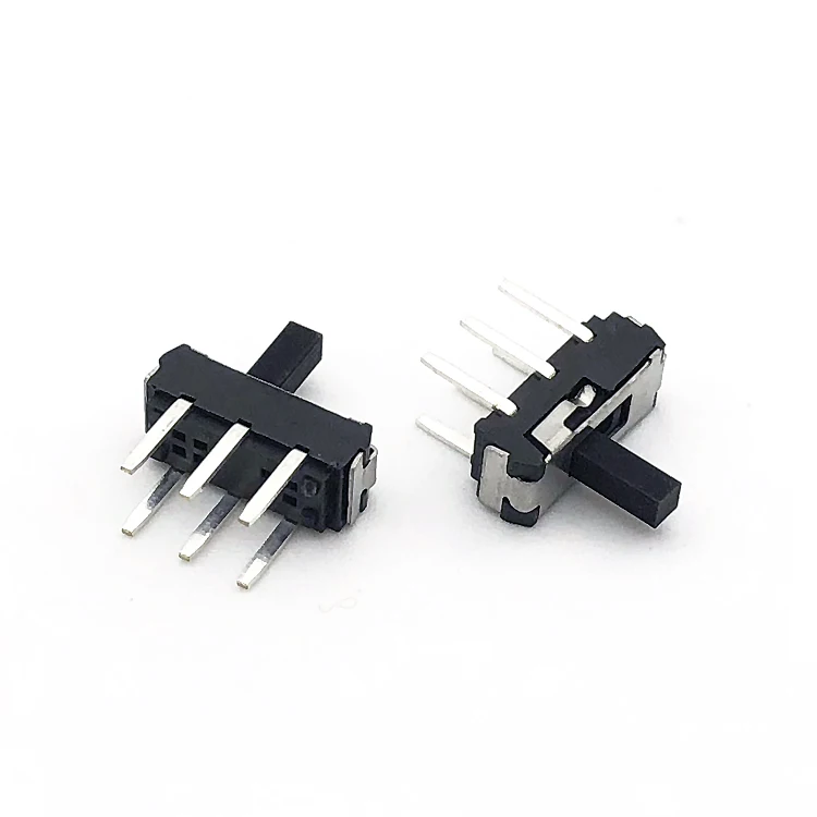 SS04C-A-H4 SPDT 2 Позиции 1P2T 6 шпильки PCB панель Мини Вертикальный скользящий