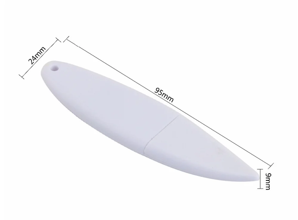 Personalized New USB 2.0 Surfboard Shape Flash Drive with 5-Year Warranty
