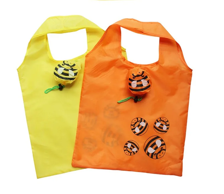 5Pcs Cute Reusable Grocery Bags In Pouch - Animal Bag - Foto 7
