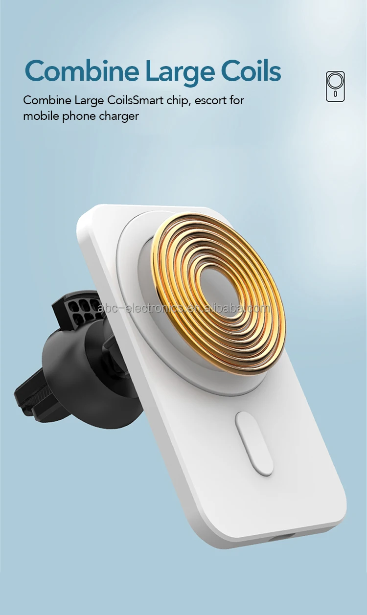 New Technology 2023 Wireless Charger Qi 15w Fast Car Wireless