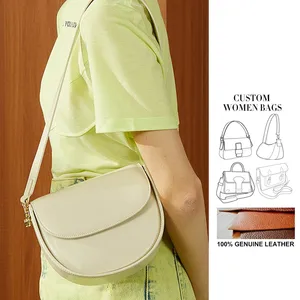 Trending Products 2023 New Arrivals Fashion Genuine Leather Customize Shoulder Bag for Women