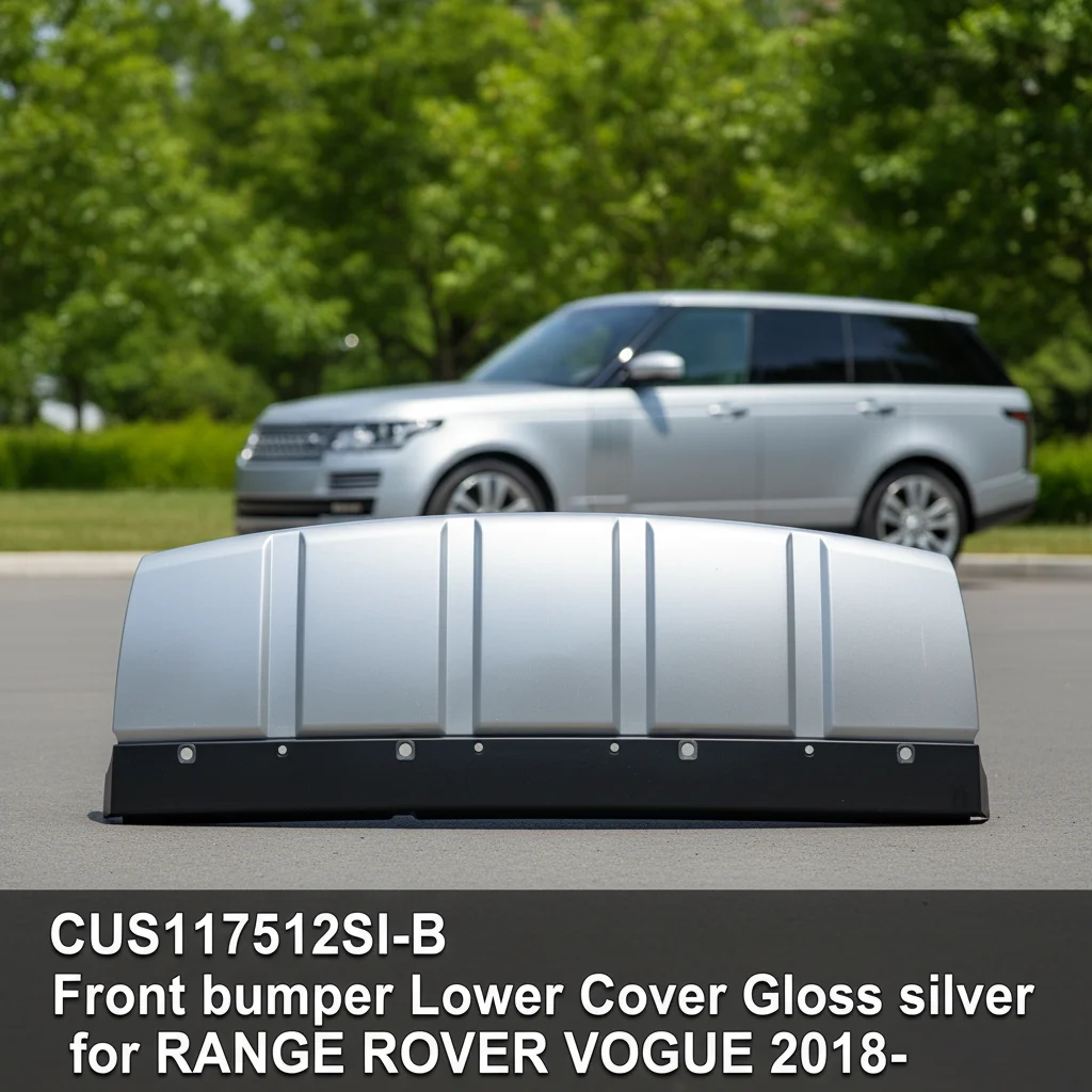 CUS117512SI-B OE MATCHED SCRATCH RESISTANT Front Bumper Lower Cover Gloss Silver for RANGE ROVER VOGUE 2018-