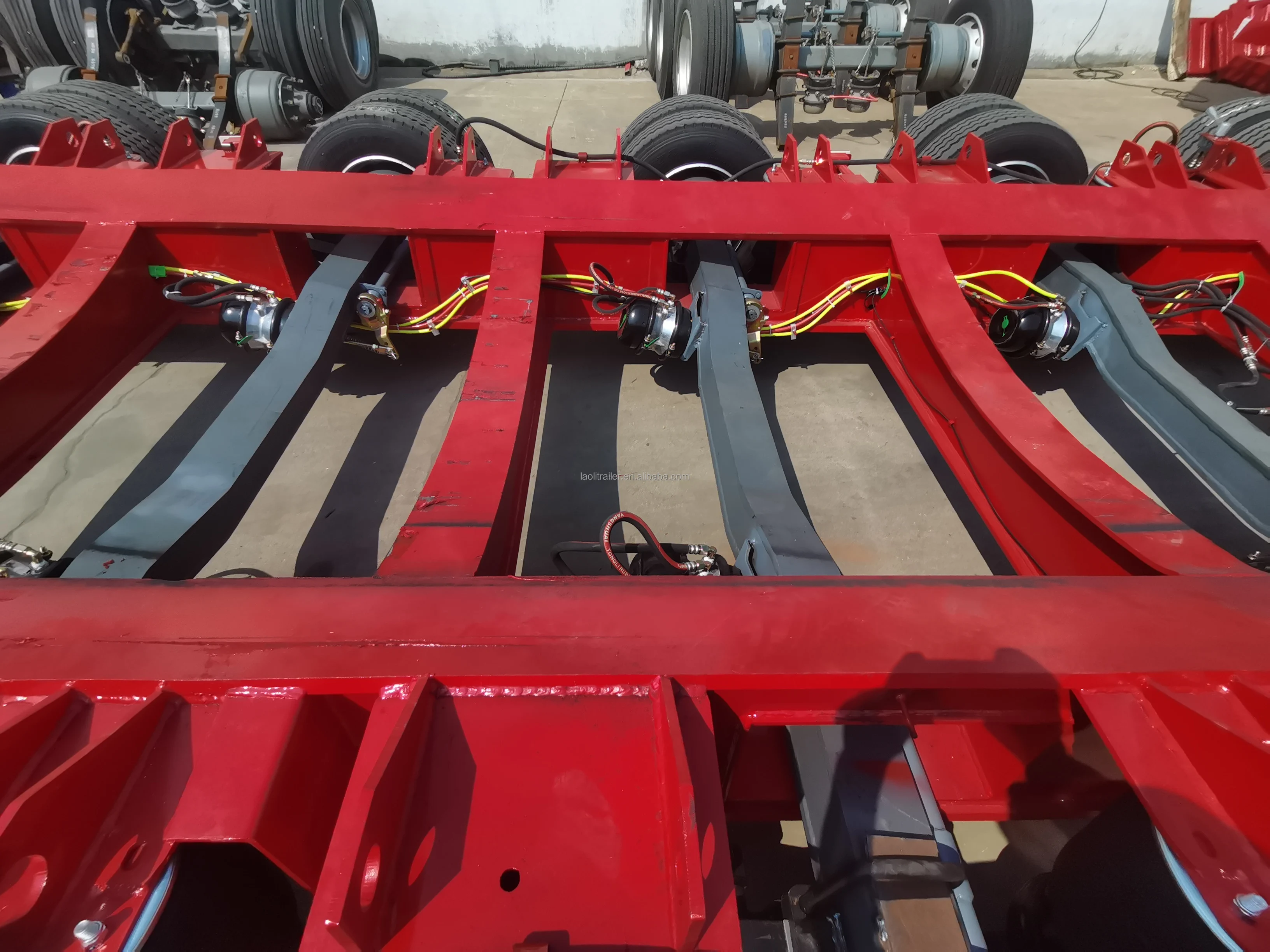 Heavy Duty Lowboy Trailer 3 Axle Multi Axle Lowboy Trailer 100 Ton ...