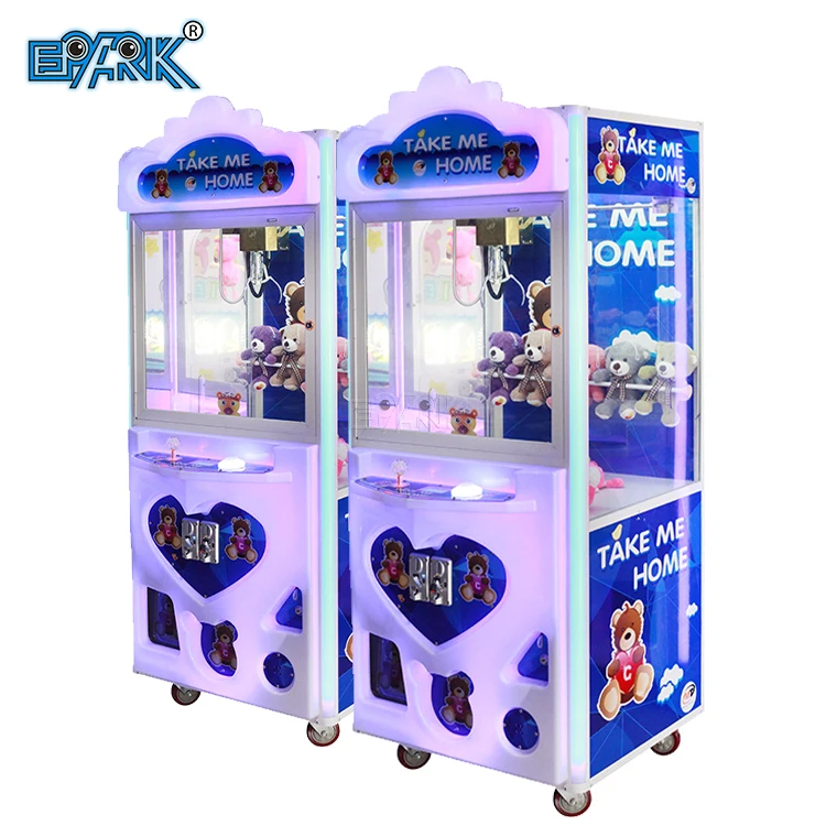 Factory Wholesale Coin Operated Prize Vending Game Machine for Sale Arcade Led Candy Crane Toy Claw Machine Malaysia