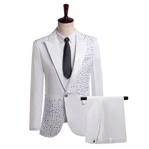 Performance Clothes Men's Wear Adult Casual Suit Chorus Host's Stage Dress Two-piece Suit Pants