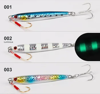 Lead Fishing Lures Saltwater Metal Jigging Spoon Sea Bass Lure Kit Tuna Snapper King Butterfly Micro Jigs – Metal Jig – view 3