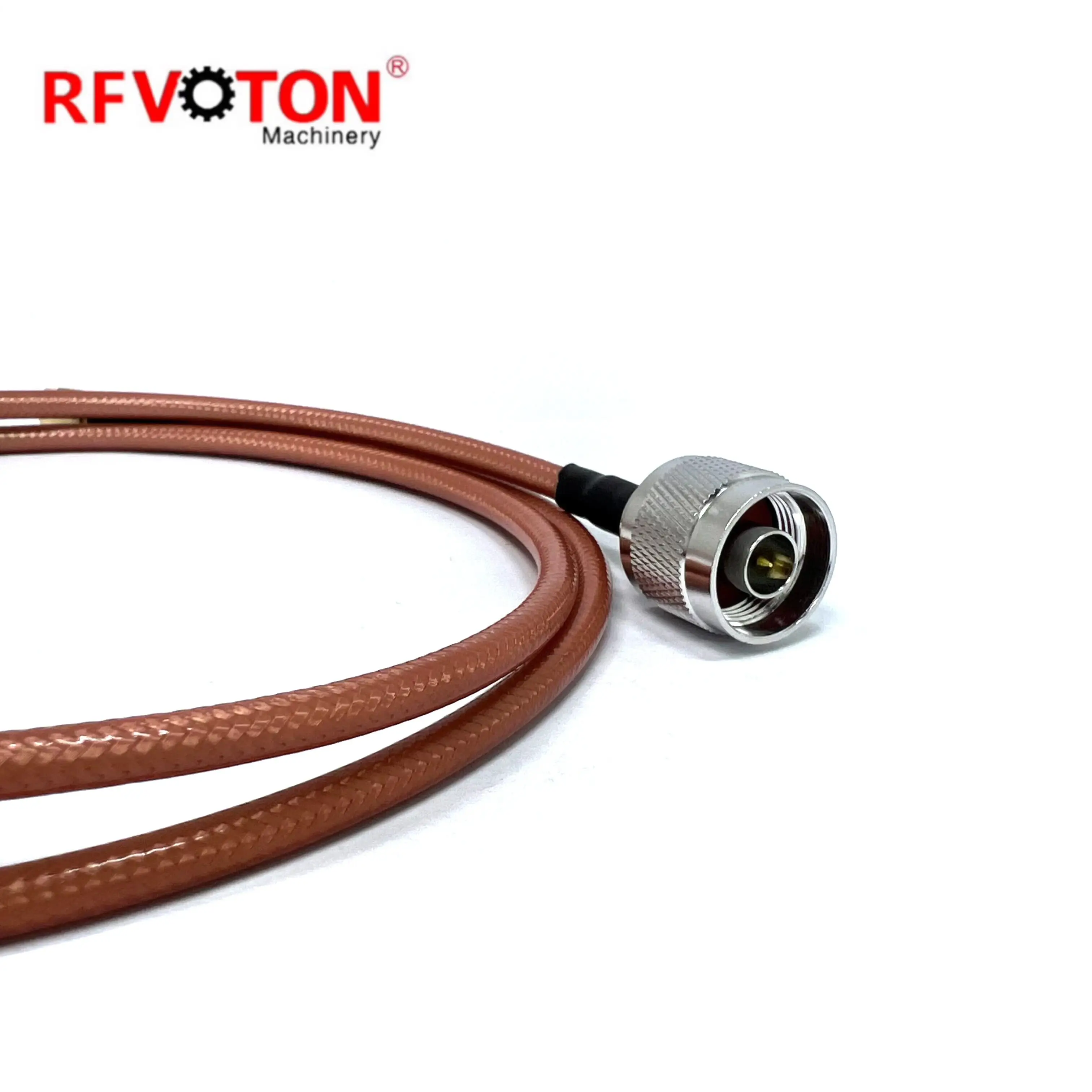 Werkslieferung RG142 N-Stecker männlich zu SMA-Stecker männlich gerade aus Messing, RG142-Messing-Übergangskabelbaugruppe, Pigtail, 1 m, RoHS-konform, sofort lieferbar, Kupfer