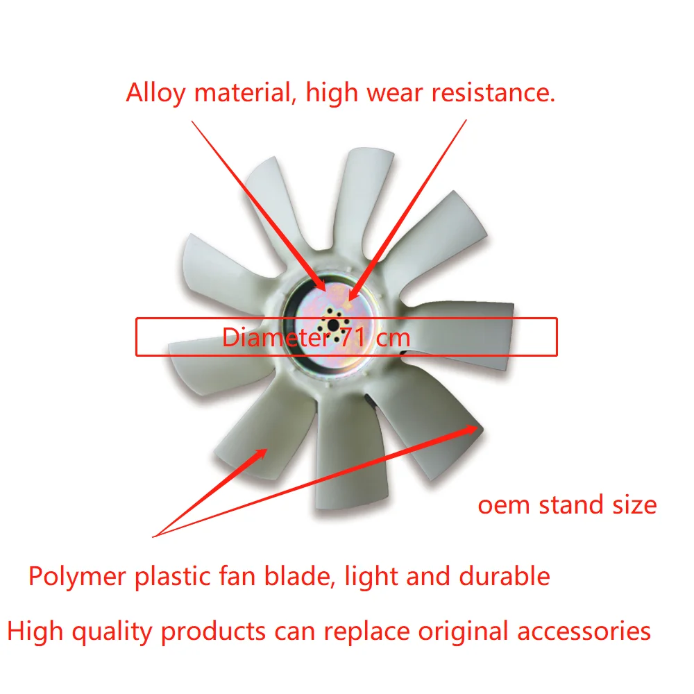 R3009 Water Pump Fan Blade For Hyundai Excavator Fan Blade Clutch Fan Buy Water Pump Fan