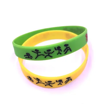 Cheap Custom Debossed and Printed Rubber Wristbands, Indian Bracelet Custom, Custom Cheap Indian Wristband Bracelet