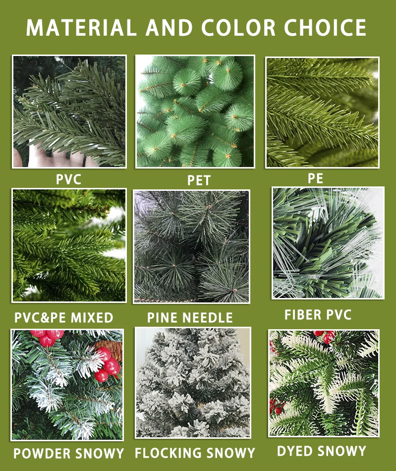 Pink Artificial Christmas Tree Hinged Structure Christmas Tree 210cm