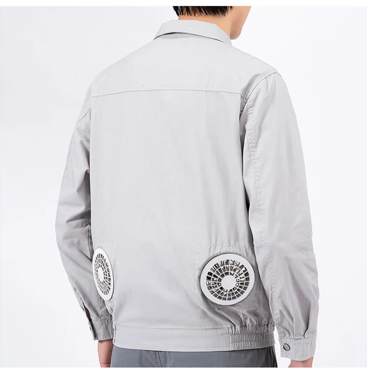 Air Conditioned Jacket USB Charge InterfaceWorker Mens Fans Cooling Jackets Worker Wear  Air Conditioned Jackets