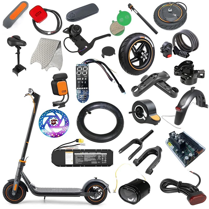 Original Rear Fender Mudguard for Ninebot F40 Electric Scooter Black Accessories Kids' Scooter Replacement