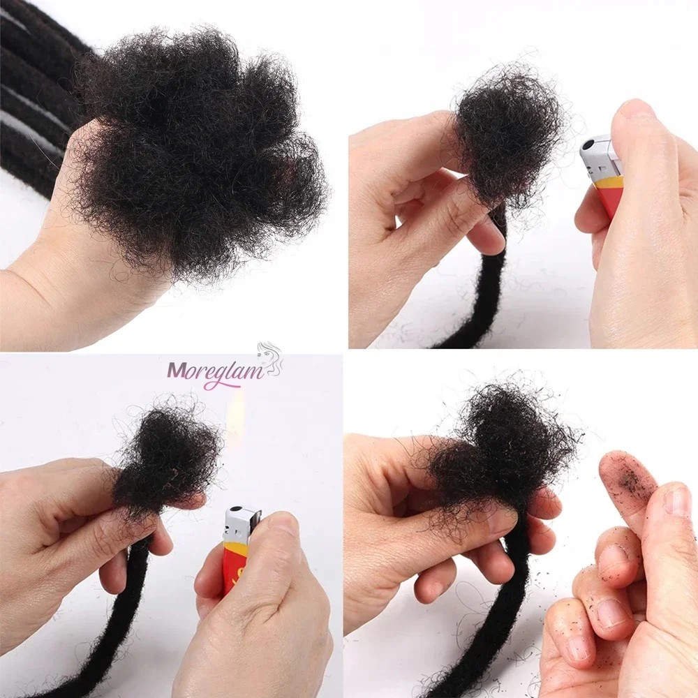 10 strengen Indiase en Braziliaanse echte menselijke haar dreadlocks extensions handgemaakt voor vrouwen/mannen_voghion.com