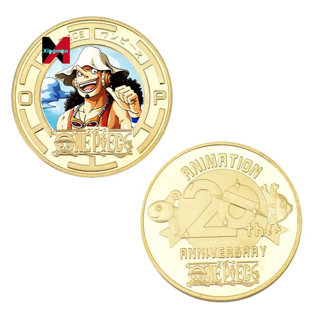 日本のアニメルフィゾロナミ記念ゴールドコインメタルクラフトおもちゃ