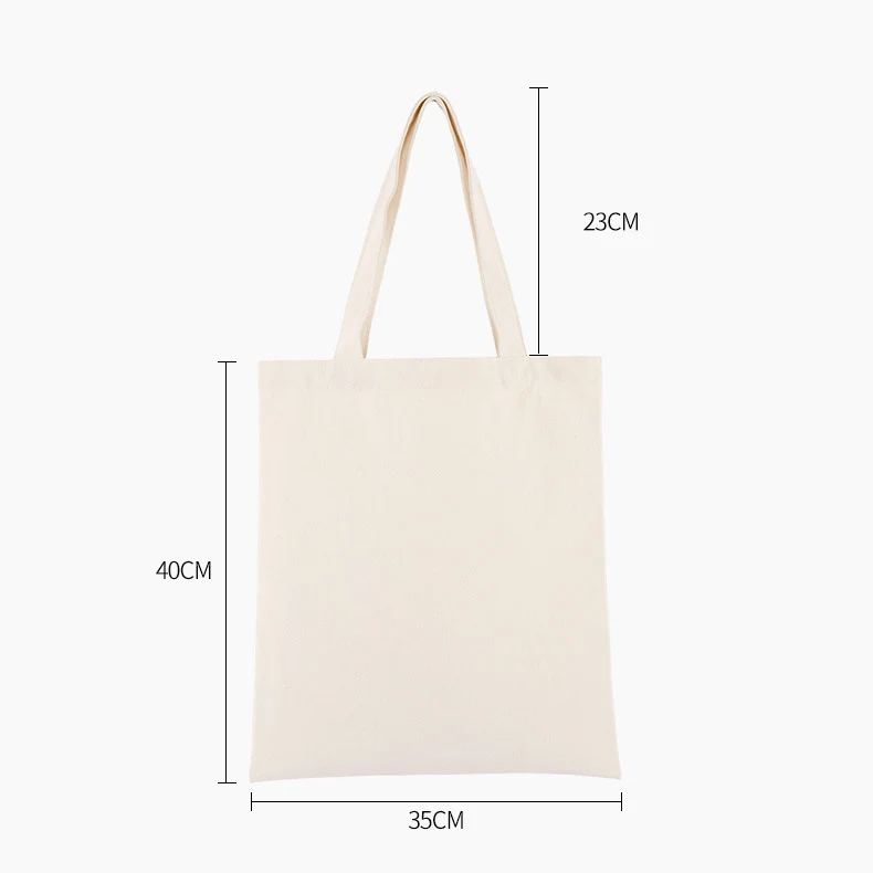 Custom Logo Printing Blank Canvas Tote Bags Advertising Portable Cotton ...