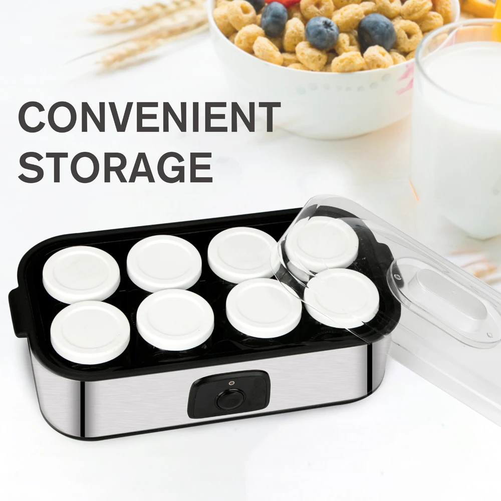 Commercial Yogurt Maker Machine Greek Yogurt Makers With 8 Glass Jar