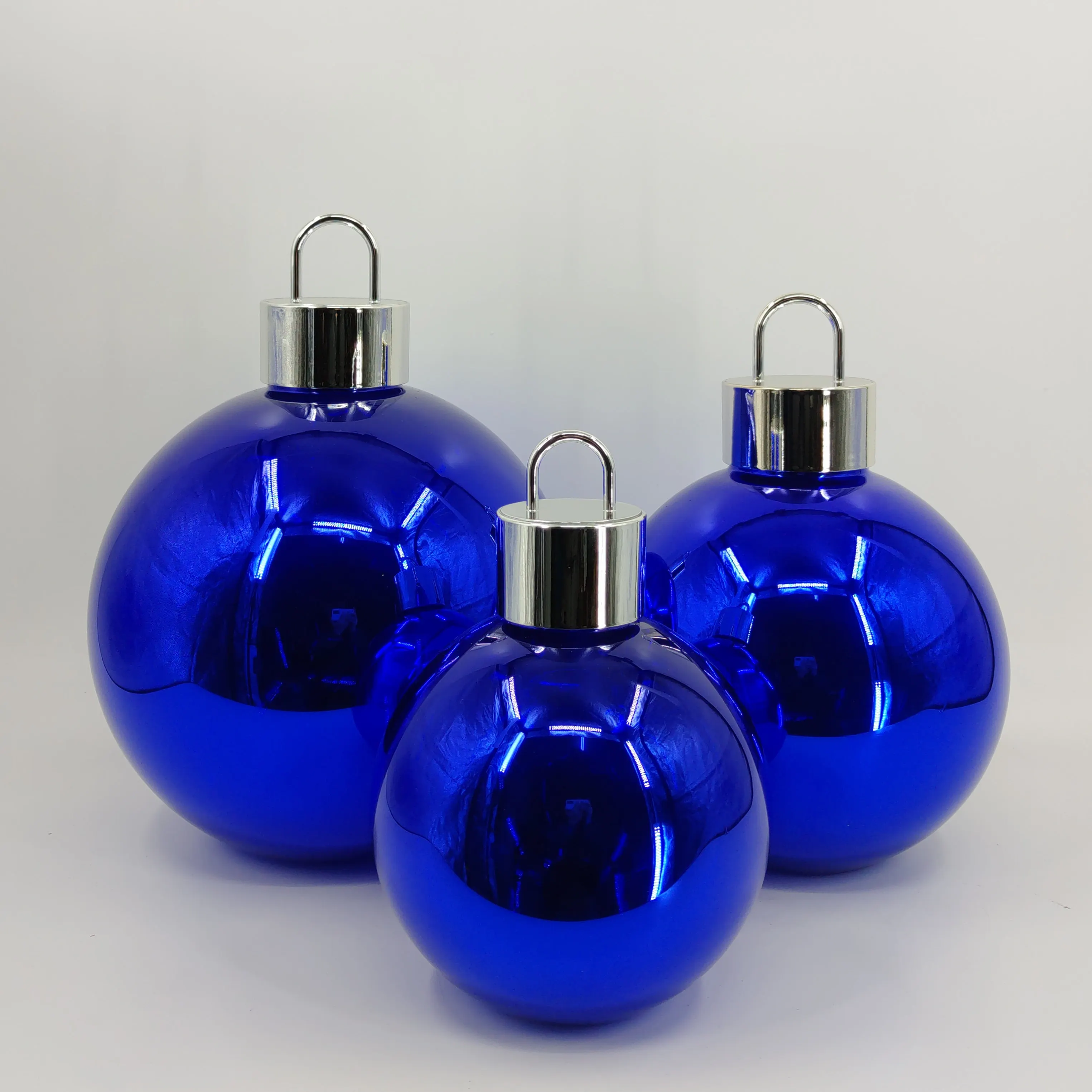 Battery operated blown christmas glass giant ball wholesale 150 200 250 300 mm large glass christmas balls set