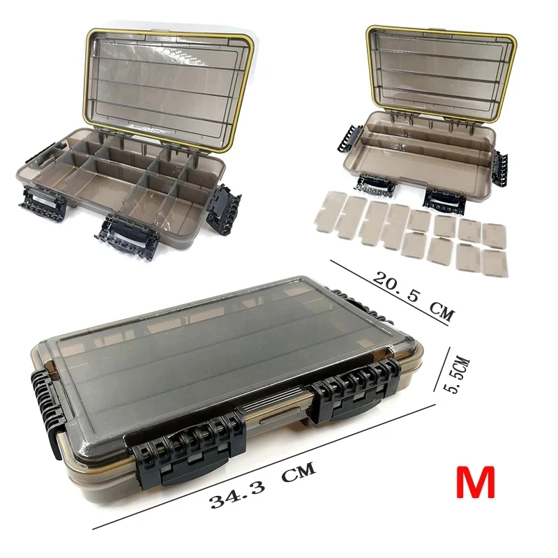 Large-Capacity Waterproof Fishing Tackle Box Fishing Accessories Tool Storage Bo