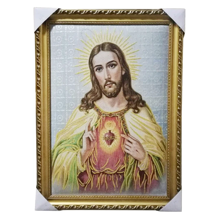 
 Профессиональная рамка для фото на заказ, сувенир, рамка для религиозных вещей с Иисусом, внутреннее религиозное украшение  