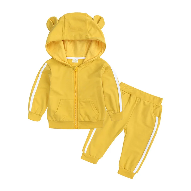 Cute Custom Cotton Tracksuit for Babies Kids Jackets Sweat Pants