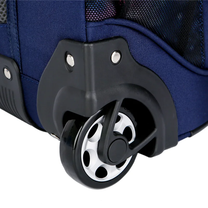 OMASKA, venta al por mayor, carrito personalizado para estudiantes, mochila de regreso a la escuela, bolsa con rueda para niños, niñas, niños