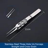 Steel, Three-Hole Multi-Groove, Straight