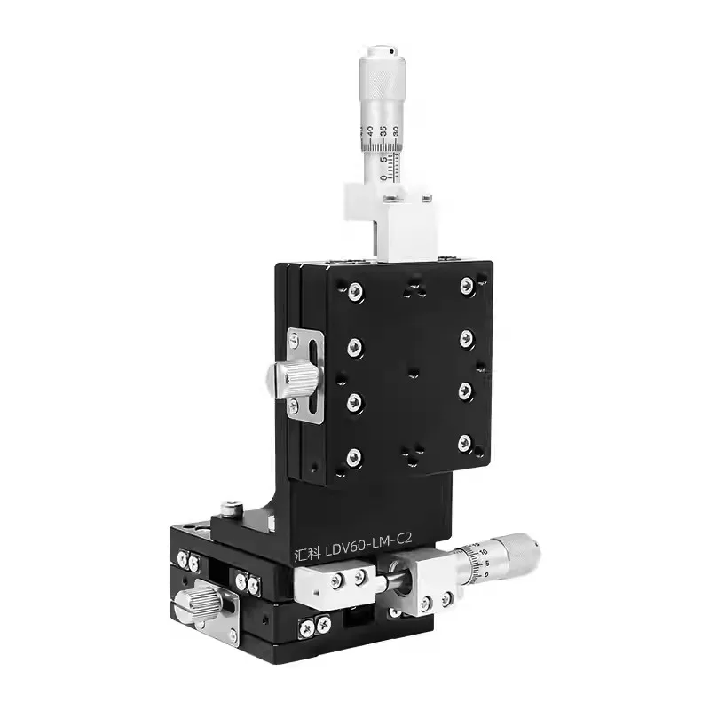 Optical Experiments LDV40/50/60/80/90 XYZ-Axis 3D Precision Displacement Stage Engine-Vertical Lifting Fine-Tuning Platform